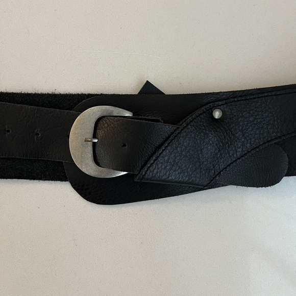 Free People Jericho Hip Leather Belt Black Size S/M main image 6
